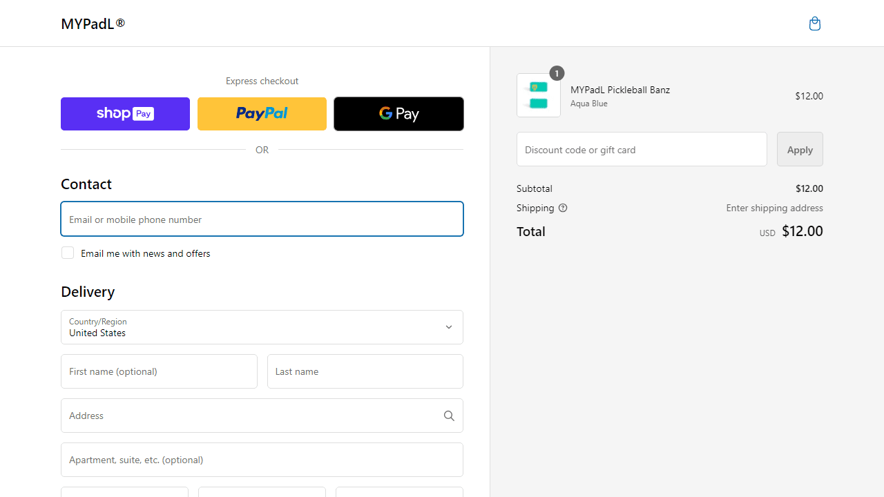 How to apply MYPadL coupon code